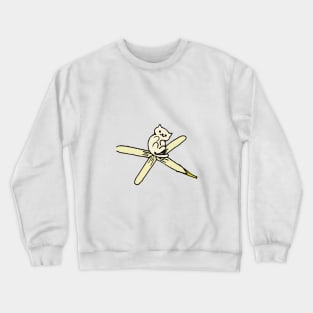 Banana Split Cat Crewneck Sweatshirt